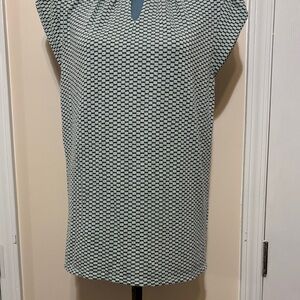 Elle Black and White Checkered Top